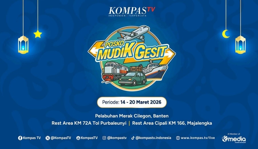 Mudik Lebaran 2026, KompasTV Buka Posko Mudik Gesit, Catat Lokasinya