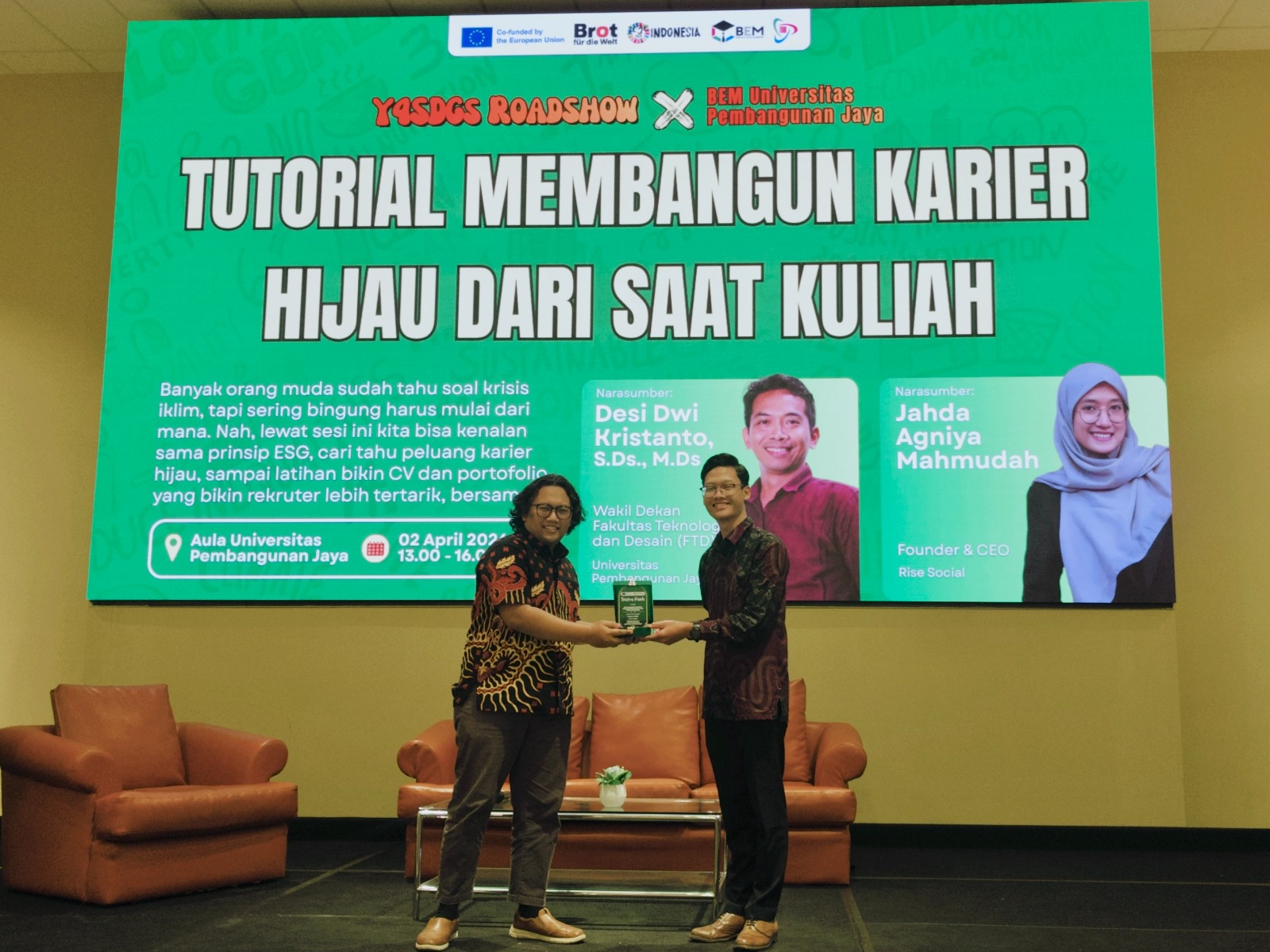 Perkuat Kontribusi Mahasiswa dalam Gerakan Keberlanjutan, BEM UPJ dan 2030 Youth Force Indonesia Jalin Sinergi