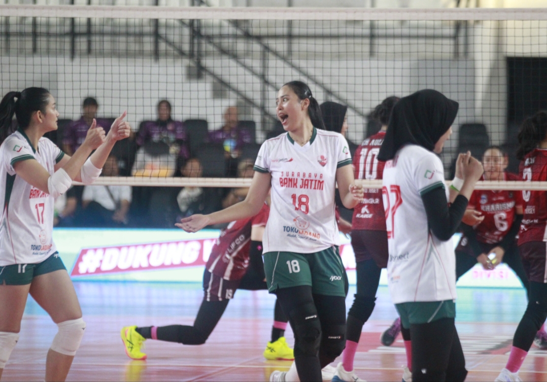 Putri Bank Jatim Catat Kemenangan dengan Kerja Keras pada Laga Pembuka Livoli Divisi Utama 2025