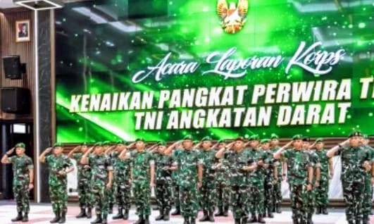 Kenaikan Pangkat 28 Pati TNI AD, Momentum Meningkatkan Kualitas Pengabdian untuk Institusi, dan Negara.