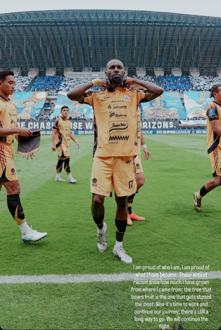 Persija Nyatakan Perang Lawan Rasisme, Allano Janji Terus Berjuang