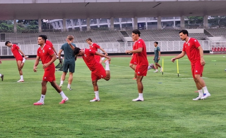Timnas Indonesia Gelar Latihan Bersama Perdana, Empat Pemain Masih Belum Bergabung