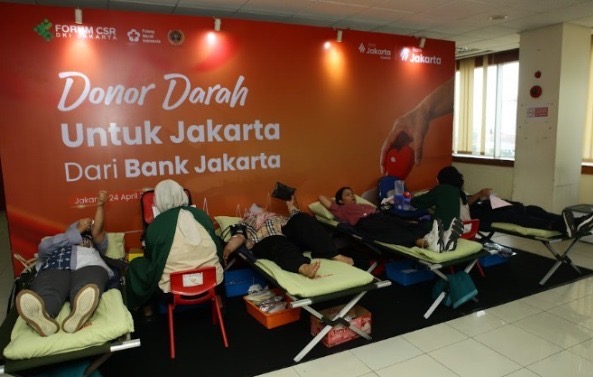  Bank Jakarta Gandeng PWI Jaya dan PMI DKI Jakarta Gelar Donor Darah 