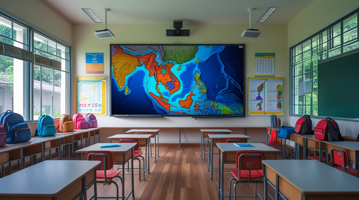 Duh, Banjir di Aceh Barat Rusak Smart Board Bantuan Presiden Prabowo