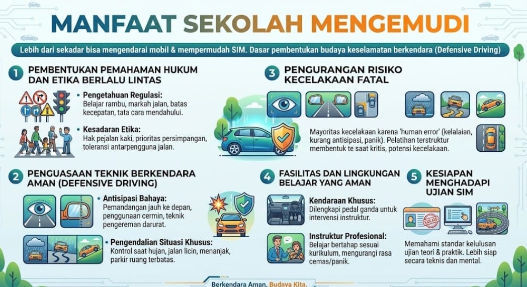 Membangun Budaya Keselamatan Jalan lewat Wajib Sekolah Mengemudi