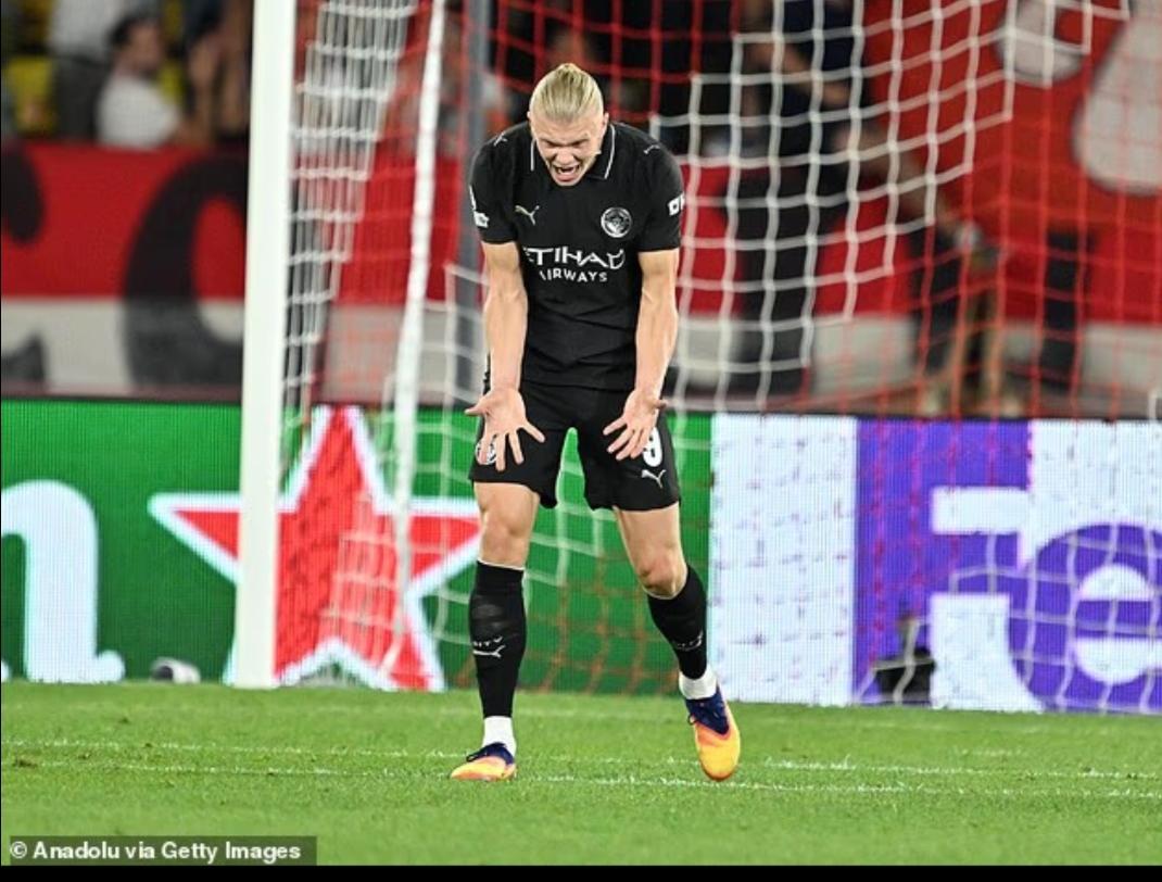 Erling Haaland Marah karena Manchester City Terlalu Loyo sehingga Ditahan Monaco
