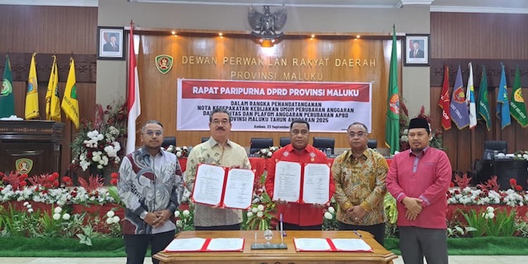 DPRD Maluku dan Pemprov Teken Nota Kesepakatan KUPA-PPAP APBD 2025