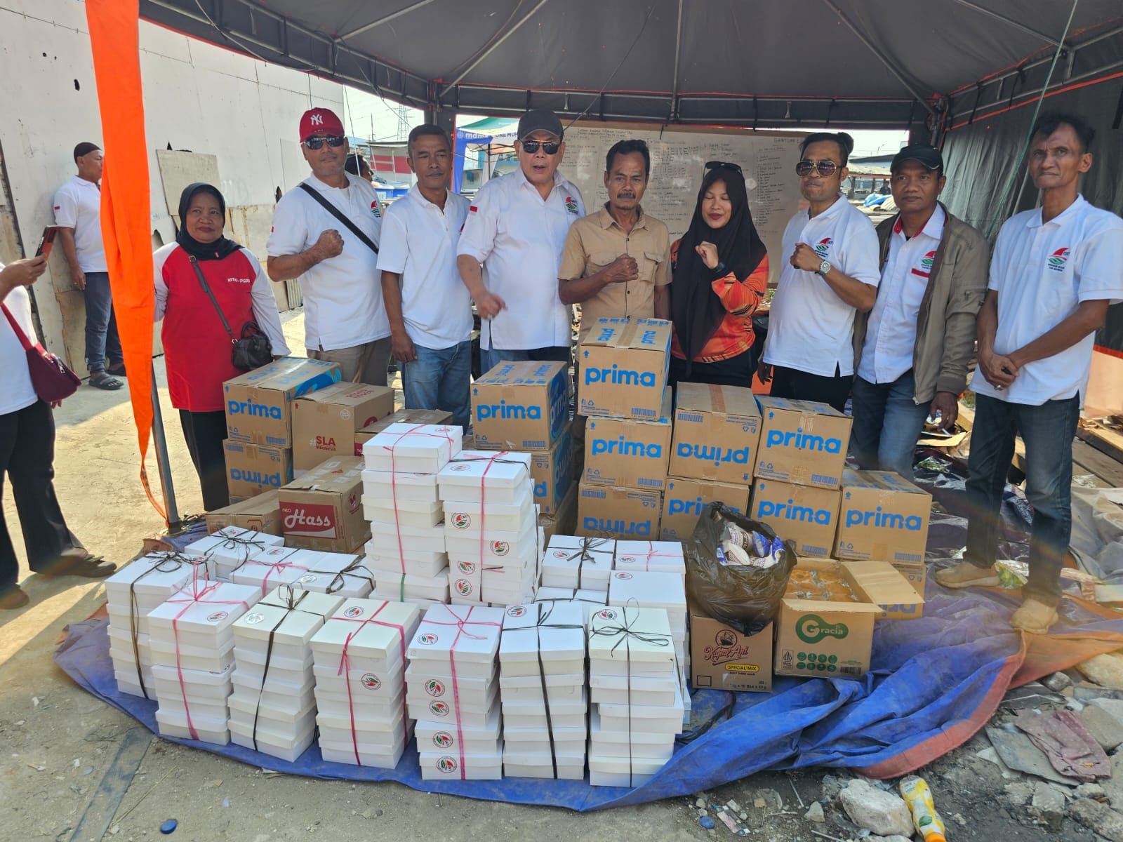 DPD GNTI Jakarta Beri Bantuan untuk Korban Kebakaran di Kampung Nelayan Muara Angke