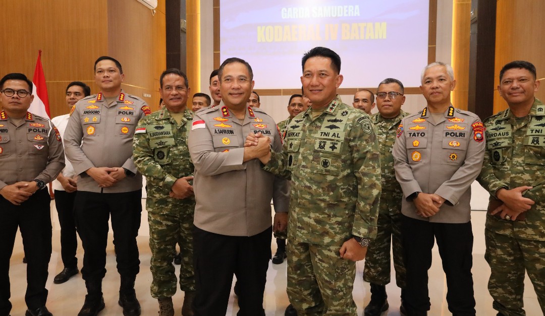 Kolaborasi Dankodaeral IV dan Kapolda Kepri, Perkuat Sinergi Jaga Keamanan Maritim