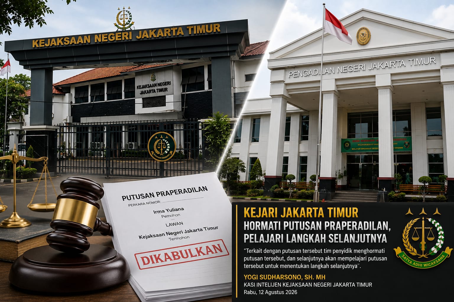 PN Jaktim Batalkan Tersangka Irma, Kejari Pelajari Putusan