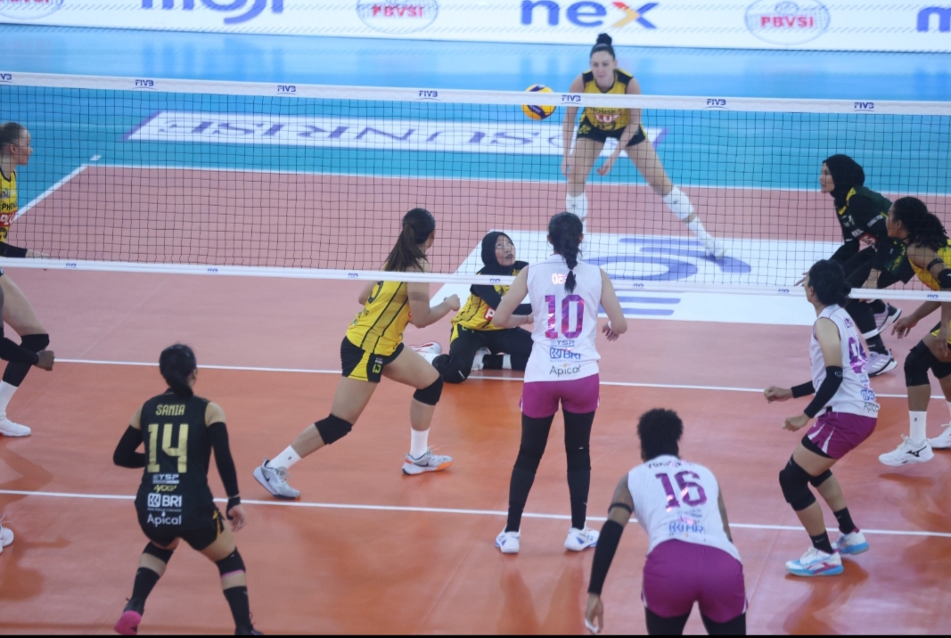 Meski Permainannya belum Sempurna Gresik Phonska Berhasil Jinakkan Popsivo Polwan 