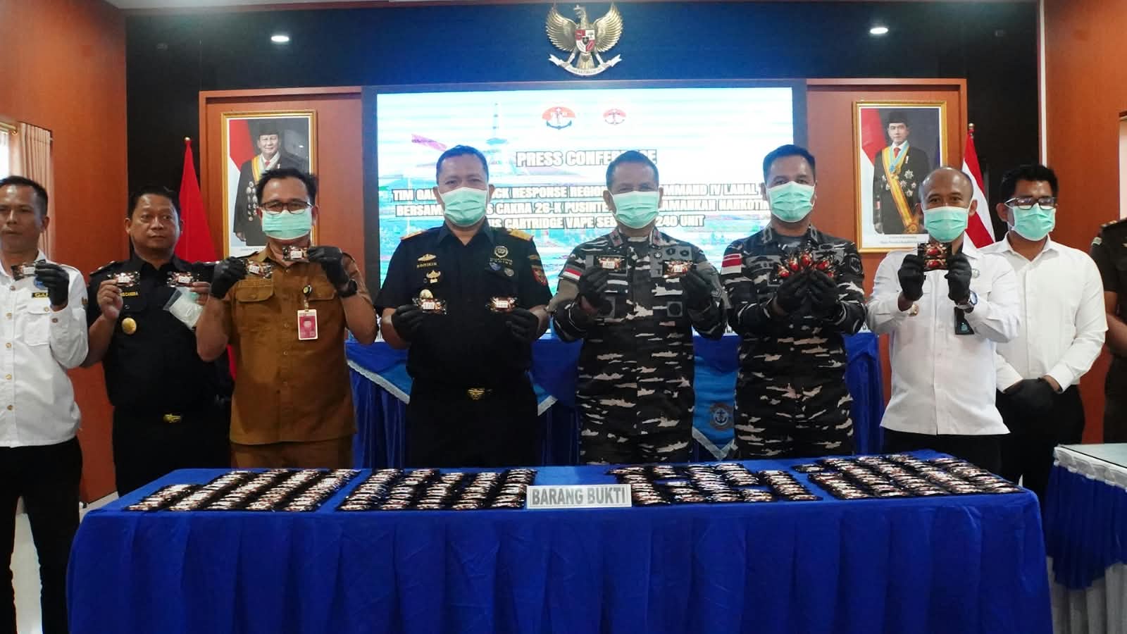 Zat Berbahaya Masuk RI, TNI AL Gagalkan Penyelundupan Ratusan Vape Bomb Berisi Etomidate di Kepri
