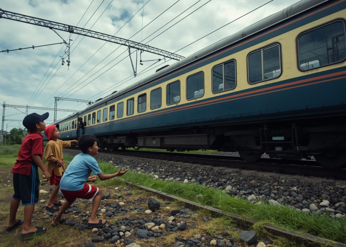 4 Bocah Nganjuk Lempar Kaca Kereta Jayakarta Premium, Ortu Diminta Ganti Rugi