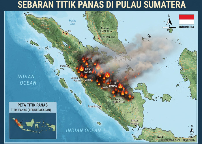 Mengkhawatirkan, Titik Panas di Sumatera Melonjak Jadi 3.653 Titik