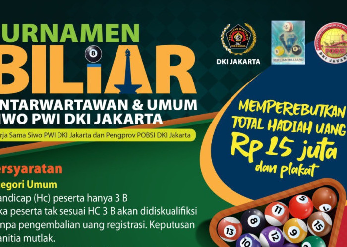 Ajang Pemanasan Porwanas Lampung, 4 Pebiliar Siwo Jateng Kejutkan Turnamen Biliar Siwo Jaya