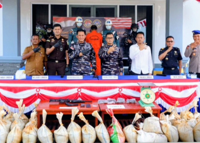 TNI AL Gagalkan Penyelundupan 1,6 Ton Pasir Timah ke Malaysia, Selamatkan Potensi Kerugian Negara Rp 1,33 M 