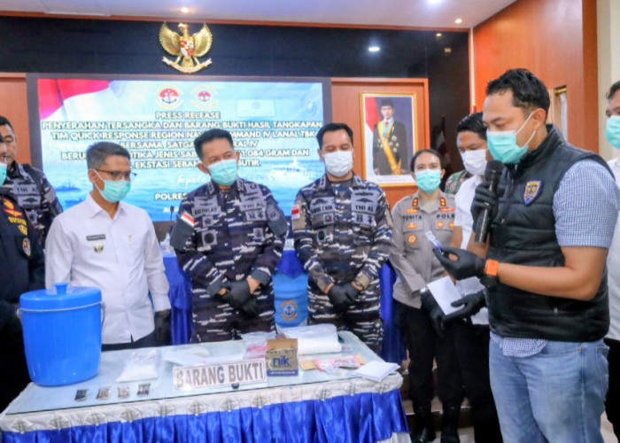 TNI AL Gagalkan Penyelundupan Sabu dan Ekstasi dari Malaysia, Selamatkan 12 Ribu Generasi Muda