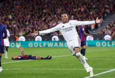 Cetak Brace Bersejarah dalam El Clasico, Kylian Mbappe Bantu Real Madrid Permalukan Barcelona di Camp Nou 